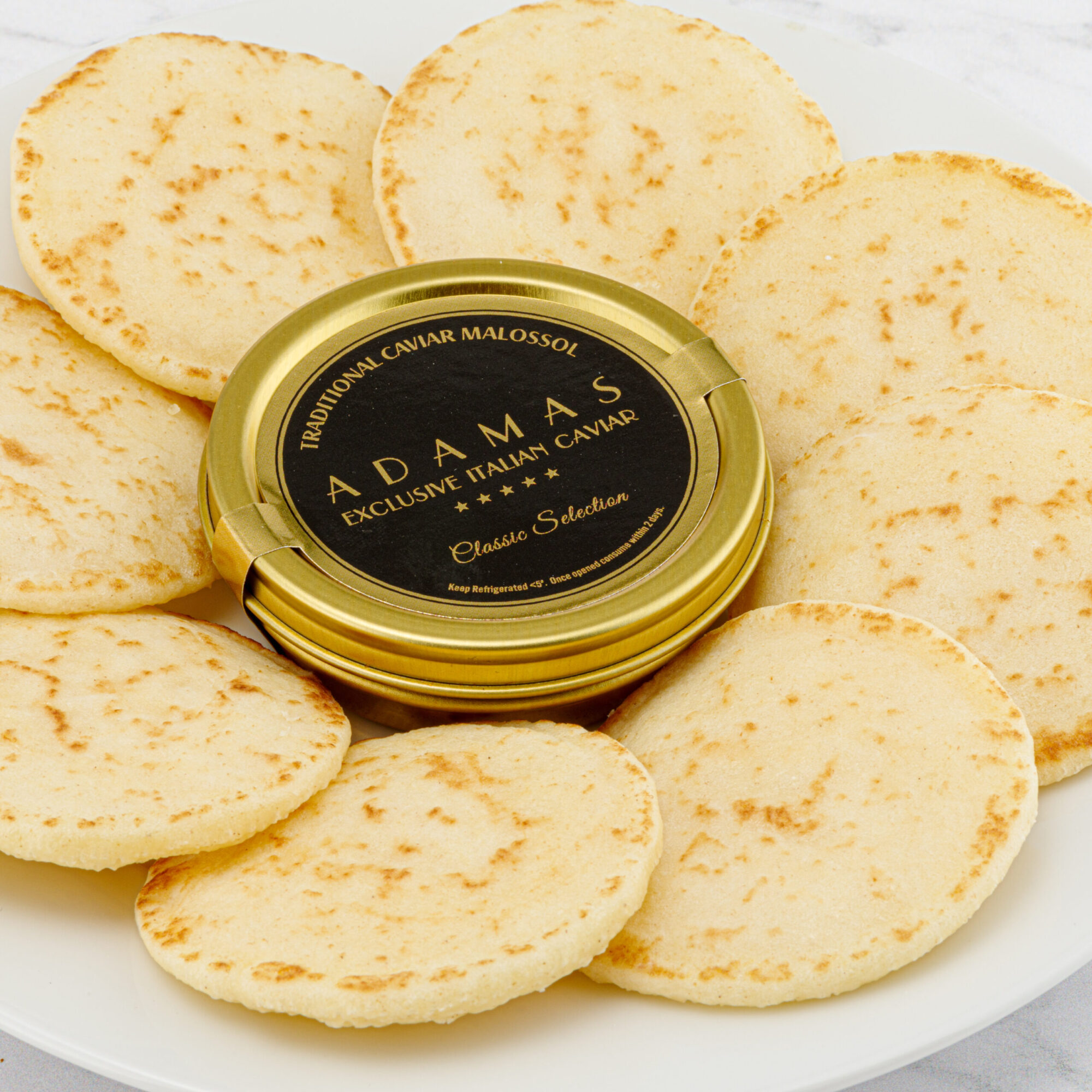 circle caviar label