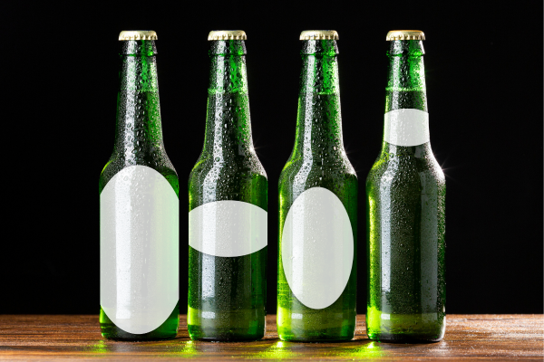 beer bottle labels - oval labels