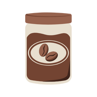 Coffee Jar Label Graphic