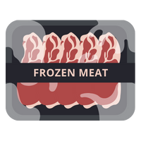 Frozen Food Label Graphic