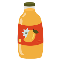 Juice Bottle Label Graphic