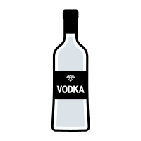 Vodka Bottle Label Graphic