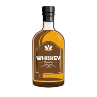 Whiskey Bottle Label Graphic