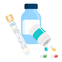 medical trial labels